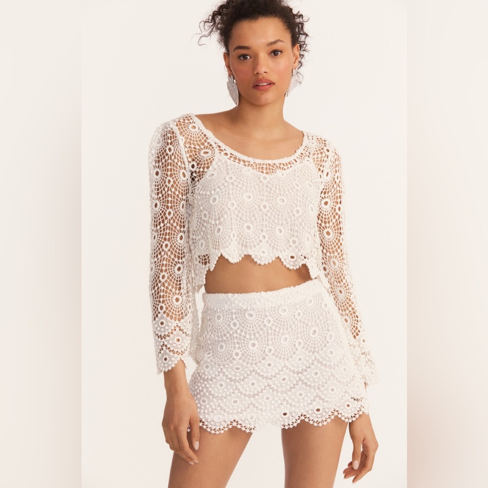 LoveShackFancy Dharma Mini Skirt